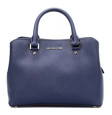 Michael Kors Savannah Satchel Navy Medium • $89