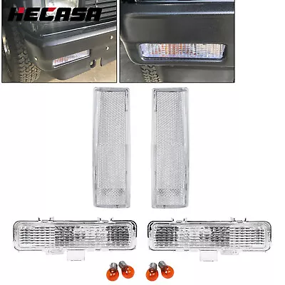 HECASA CLEAR Corner Bumper Signal Light For 83-93 Chevy S10 Blazer GMC S15 Jimmy • $34.90