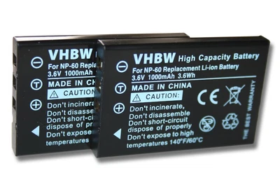 £15.60 • Buy 2x BATTERY For TOSHIBA Camileo P10 P30 HD Pro S10 Pro