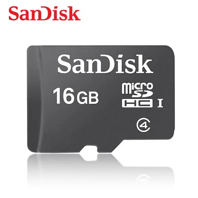 SanDisk Micro SD 16G Micro SDHC Class4 MicroSD Card Retail Package • $4.93