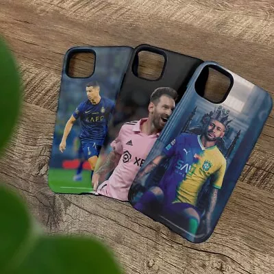 Messi Ronaldo Neymar Mobile Phone Case Cover Teenage Boy Birthday Gift UV Print • £6.49