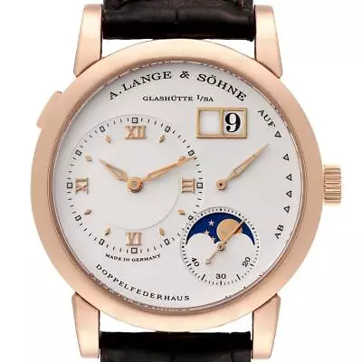 A. Lange And Sohne Lange 1 Moonphase Rose Gold Mens Watch 109.032 • $31230