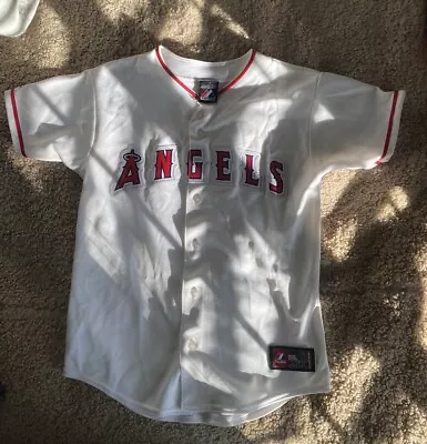 Majestic Los Angeles Angels Albert Pujols #5 Jersey White Red Cardinals Dodgers • $20