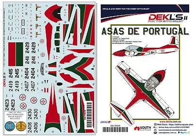 1/72 Decals - T-37 Dragonfly - 'Asas De Portugal' Aerobatic Team - DEKL's II • $11.74