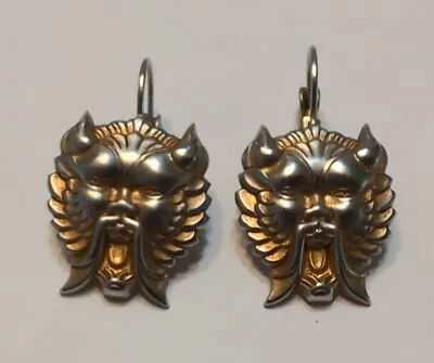 Vintage Kirks Folly Gargoyle Earrings • $24.99