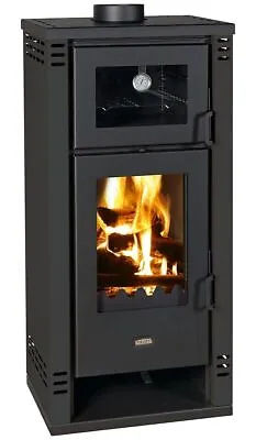 Cooking Wood Burning Stove With Oven Solid Fuel Cooker 8.1kw Heating Prity K2GTF • £719