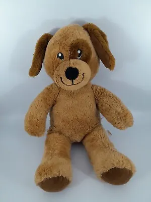 Build A Bear Workshop Brown Plush Dog Puppy Stuffed Animal 16  Spot Eye Patch • £9.99