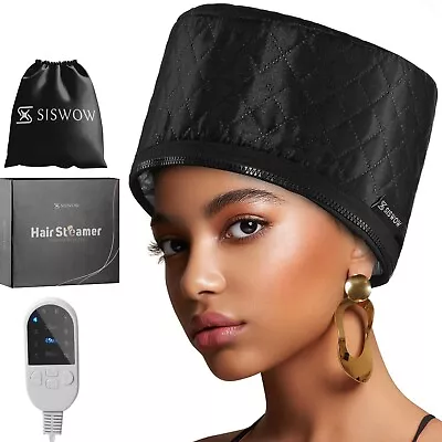 Hair Steamer For Natural Hair Home Use W/10-level Heats Up Quickly Heat Cap ... • $51.93