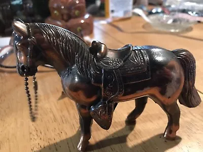 $14.98 • Buy Vintage Pot Metal Horse Figurine Brass Bronze Copper Color Carnival Prize USA