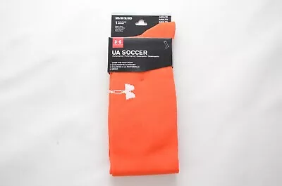 Under Armour UA Soccer Socks Orange Men's Size Medium (4-8.5) New U4484P1 • $9