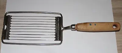 $19.50 • Buy Vintage Ekco 11” Stainless Steel Egg Tomato Slicer Cheese Cutter Wood Handle