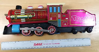 Vintage Tin Train Battery Operated MF170 Mechanically Sound No Light • $24.95