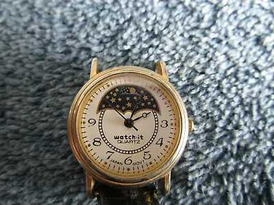 Watch-It Quartz Moon Watch Japan 160-67QQ • $9.90