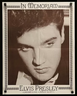 Vintage 1977 ELVIS PRESLEY Special Music Poster The King Of Rock & Roll • $55.50
