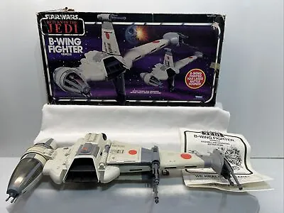 RARE Vtg 1984 Kenner STAR WARS ROTJ B-WING Fighter WORKING COMPLETE In BOX • $314.96