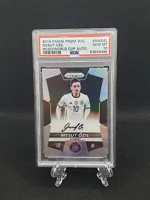 2018 Mesut Ozil World Cup Prizm On Card Auto /99 Psa 10 • $550