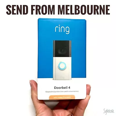 (NEW In Box) Ring Video Doorbell 4 Wireless Camera Night Vision B08JNR77QY-AU • $240