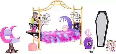 Monster High Clawdeen Wolf Bedroom Playset Doll House Furniture & Accessories • $58.99