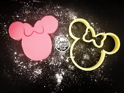 3D Minnie Mouse Cookie Pastry Biscuit Cutter Icing Fondant Baking Clay Cake 10cm • £4.99