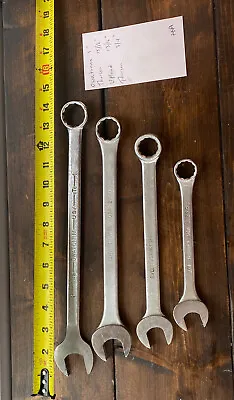 Lot Of 4 Large Combination Wrenches  Vintage Made In USA • $16.99