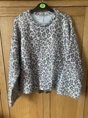 Zara Leopard Print Long Sleeve Top Medium Sold Out Blogger • £4