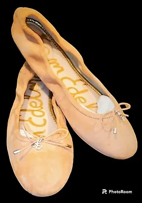 Sam Edelman FELICIA Ballet Flats Womens Sz 10 PAPAYA EXC Cond Worn 1x • $25