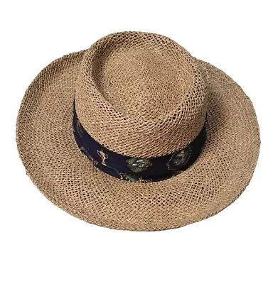 Austin Golf Gambler Seagrass Straw Natural Fibre Golf Outdoor Hat Small/Medium  • $39.99