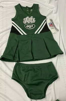 $19.95 • Buy NFL New York Jets Girls' 2-Piece Cheerleader Outfit - Various Sizes & Free Ship!