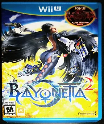 Bayonetta 2 + 1 Both Games Nintendo Wii U LN Perfect Condition COMPLETE • $157.25