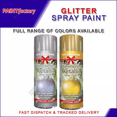 Christmas Decoration Glitter Spray Silver Gold For Craft Art Decoration 200ml 3G • £5.69