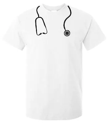 Stethoscope T-Shirt - Funny T Shirt Doctor Medical Fancy Dress Party Cool Nurse • $16.02