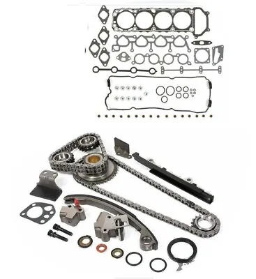 Fit 1993-2001 Nissan Altima 2.4L KA24DE Head Gasket Set & Timing Chain Kit • $149.95