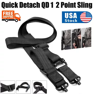 2 Point Sling Quick Adjust Rifle Sling With QD Sling Swivels QD Slings Quick US • $10.89