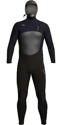 2024 Xcel Mens Infiniti 5/4mm Hooded Chest Zip Wetsuit - Black • £389.95