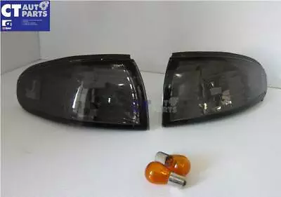 Black Front Corner Indicator Signal Lights For 93-95 Nissan S14 200SX Silvia S1 • $57.16