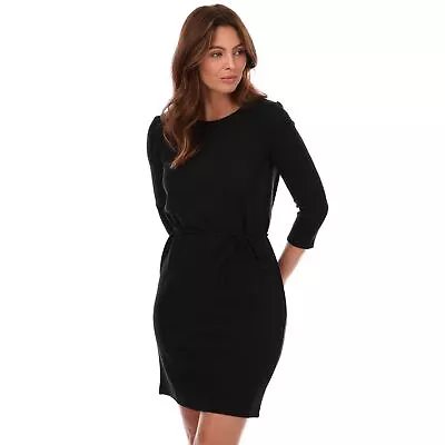 Women's Dress Vero Moda Cina 3/4 Sleeve Jersey In Black • £20.99