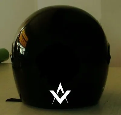 Mason Compass Reflective Motorcycle Helmet Decal....2 For 1 Price  • $11.99