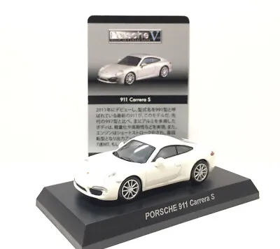 1/64 Kyosho PORSCHE V 911 Carrera S Diecast Car Model White • $30.39