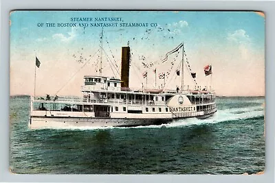 Boston MA-Massachusetts Steamer Nantasket Steamboat C1910 Vintage Postcard • $7.99