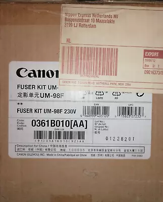 Canon 0361B010AA Fuser Kit LBP5960 5970 5975 UM-98F VAT INCLUDED • £99