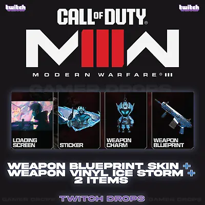 MW3 / Modern Warfare 3 / COD ⚡ Weapon Blueprint + Weapon Vinyl Ice Storm⚡+ SKINS • $13.44