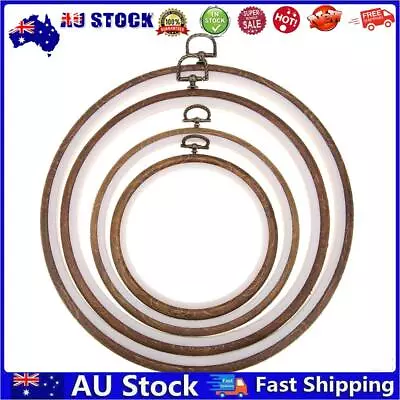 AU Plastic Frame Embroidery Hoop Ring Circle Round Loop For Craft Cross Stitch • $8.01