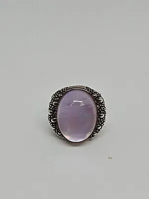 Michael Dawkins Sterling Starry Night Pink Mother Of Pearl Triplet Ring 7 • $99.99