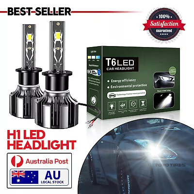 2PCS H1 LED Headlight Bulbs Super White 20000LM Kit High Low Beam 6000K 500W • $32.39