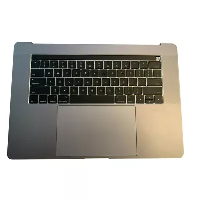 For MacBook A1707 2016 Palmrest Cover Keyboard Gray Top Case Touchpad & Battery • $175