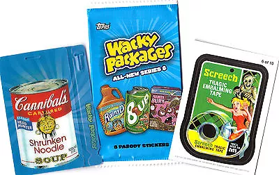 2011 Wacky Packages All New Series 8 (ANS8)  MAGNET OR MOTION TAG  ( PICK 1 ) • $2.49