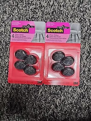 Scotch Nail-in Felt Chair Glides For Hard Floors 4 Per Pack 2 Packages • $11.99