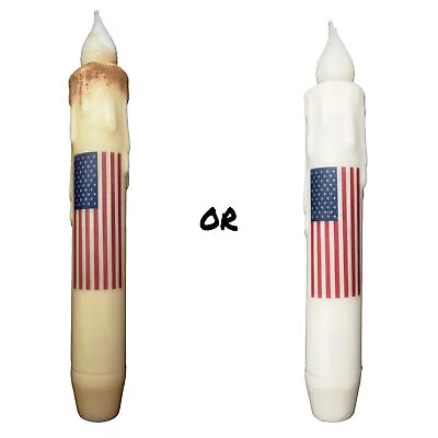 7  USA Flag Battery Operated LED Timer Taper Candle • $9.99
