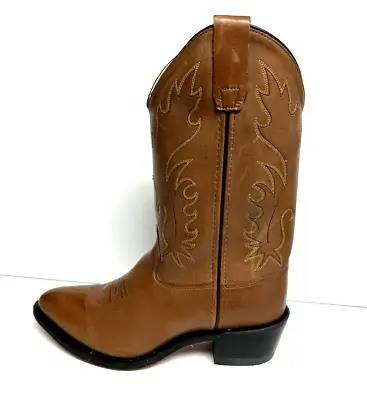 Old West Youth J Toe Western Boot Size 7 D Big Kid • $61.38