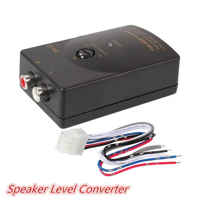 $12.71 • Buy Car Stereo Audio RCA Speaker High To Low Level Line Converter With Adapter Wire